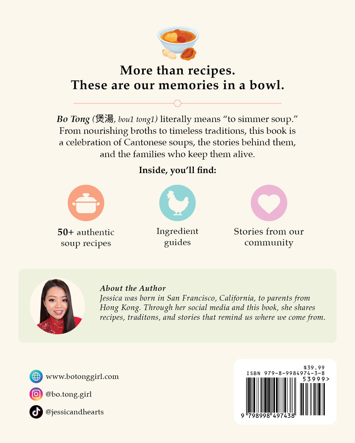 Pre-order Hardcover Cookbook — Bo Tong: Cantonese Soups From Our Families
